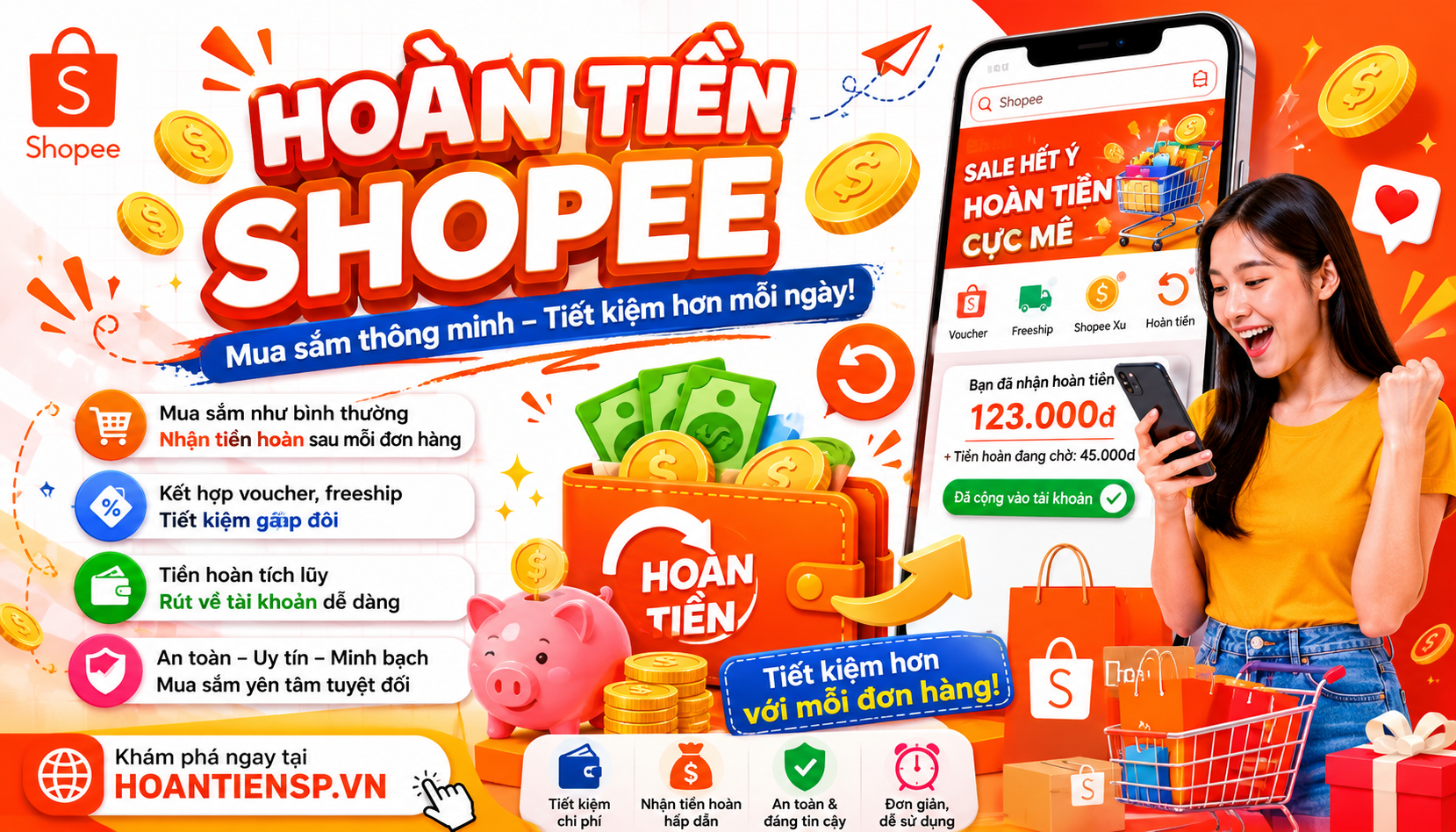 💰 Hoàn Tiền Shopee Là Gì? Mua Sắm Thông Minh Để Tiết Kiệm Hơn Mỗi Ngày